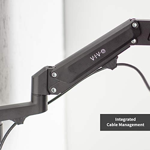 Vivo פרימיום אלומיניום קיר טלוויזיה יחיד למסכים 23 עד 55 אינץ ', זרוע מתכווננת, מתאימה ל- VESA 400X400,