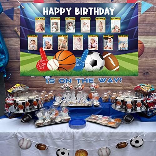 אישית ספורט נושא יום הולדת מותאם אישית רקע כדורסל בייסבול יום הולדת קישוטי כדורגל טניס יום הולדת