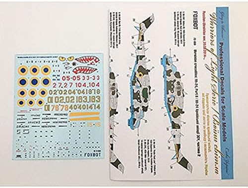 FOXBOT 72-059-1/72 מדבקות MI-24 מחיל האוויר של אוקראינה, תנינים, חלק 2