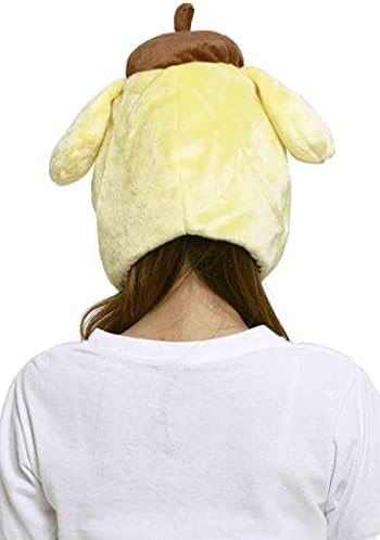 סנריו פומפומפורין כובע כפה רך ראש חורף רך ללבוש צהוב
