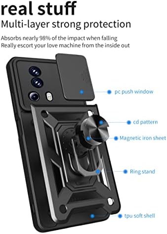 Yarxiawin ל- Xiaomi 13 Lite Case Slide Slide Caver Cover הגנה