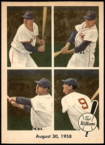1959 Fleer 65 באוגוסט 30 1958 טד וויליאמס בוסטון רד סוקס אקס/MT Red Sox
