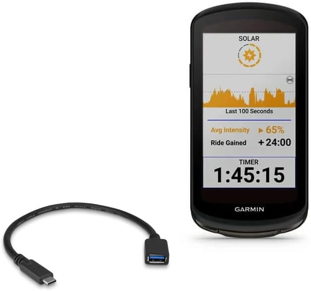 כבל Goxwave תואם ל- Garmin Edge 1040 Solar - מתאם הרחבת USB, הוסף חומרה מחוברת USB לטלפון שלך