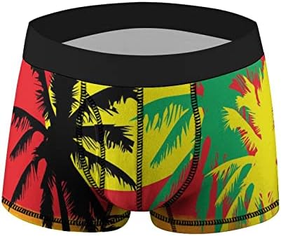 עצי דקל בג ' מייקה צבעים גברים של רך לנשימה בוקסר תחתונים למתוח גזעי אישיות תחתונים