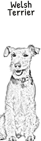 טרייר וולשי, קופסת יין מעץ עם תמונה של כלב