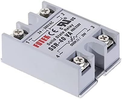 CRFYJ 1PCS מודול ממסר מצב מוצק SSR-40VA 40A כניסת פוטנציומטר בקרה ימנית 24-380VAC פלט