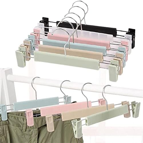 IULJH 5 יחידים קולבי ארון ארון מכנסיים של חאמה מתלה ללא החלקה רב-פונקציונלי בגדי פלסטיק מתלה מכנסיים
