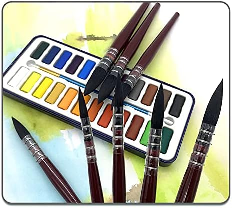LMMDDP 8 יחידות מברשות צבעי מים מברשות ציור אמנות מברשות מברשת צבעי מים אמנות