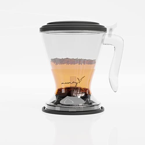 Munay Perfect Maker-Tea Tea infuser, קל יותר נקי נקי יותר, פיצוץ בתחתית, 600 מל/16 fl ooz, סיר תה