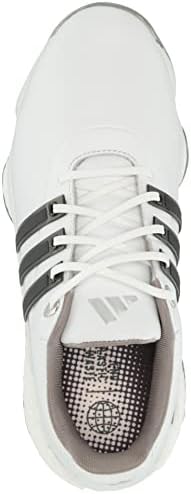 אדידס גברים של טור360 22 נעלי ספורט, לבן / ליבה שחור / כסף מט, 10.5