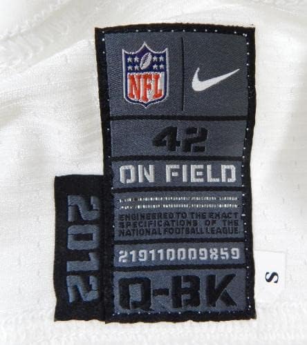 2012 סן פרנסיסקו 49ers דיוויד אקרס 2 הונחה ג'רזי לבן 42 267 - משחק NFL לא חתום בשימוש בגופיות