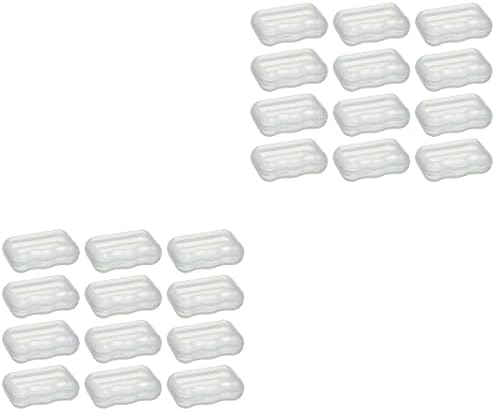 Solustre 40 PCS מיני תיבת תכשיטים פלסטיק שקוף קופסת אחסון פשוט