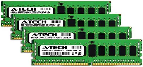 A -Tech 32GB ערכת זיכרון זיכרון זיכרון עבור HP Z440 תחנת עבודה - DDR4 2133MHz PC4-17000 ECC רשום