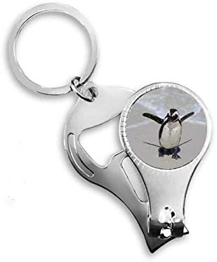 טבע מדעי אוקיאנוס אנטארקטיקה יצור פינגווין ציפורניים ניפר טבעת מפתח פתיחת בקבוקי שרשרת מפתח קוצץ