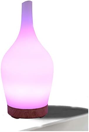 Lsygsfgyh ניחוח מנורות אמנות שמן אתרי מנורת מפזר מנורה ארומה קולית מפזר שקט ערפל קריר אדים 7 צבע מחליף נוריות