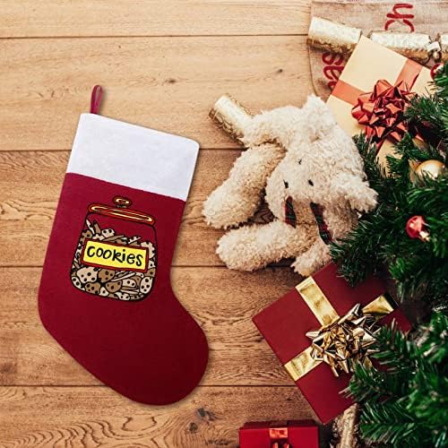 עוגיות חמודות גרבי חג חג המולד אדומות לחג חג מולד קישוטי הבית לאח עץ חג המולד גרביים