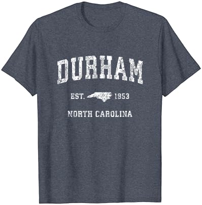 Durham North Carolina NC Vintage Stallic Sports Shirt חולצת טריקו