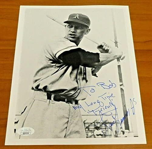 Lou Limmer חתום בייסבול בייסבול 8x10 עם JSA COA - תמונות MLB עם חתימה