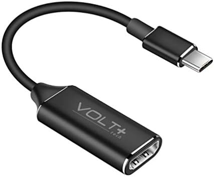 עבודות מאת Volt Plus Tech HDMI 4K USB-C ערכת תואם ל- LG 34WK95U מתאם מקצועי עם פלט דיגיטלי מלא של 2160p,