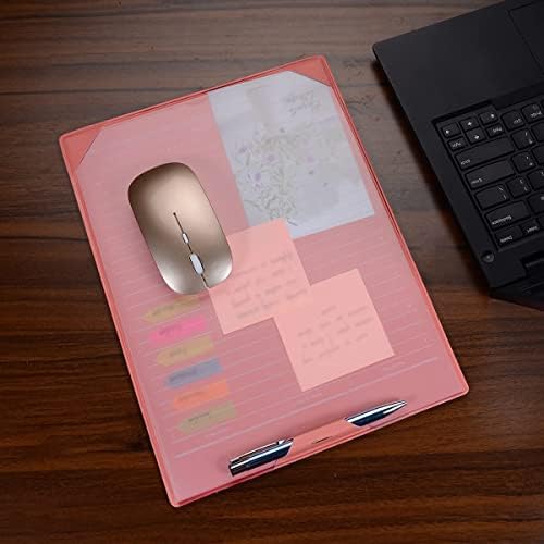 לוח קובץ כרית עכבר עור משרדי רב -פונקציונלי, לוח ההודעות של משרד כרית השולחן עם פנקס פנקס ועט, מגן שולחני