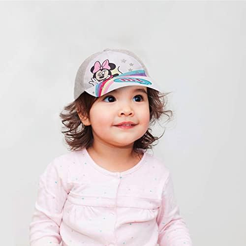 כובע בייסבול קטן של דיסני, מיני פעוט מתכוונן של מיני מאוס 2-4 או כובעי ילדה לילדים בגילאי 4-7