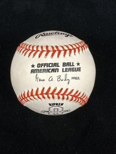 Cal Ripken Jr. Orioles 2130 2131 חתום Al Budig Baseball w/Hologram - חתימות בייסבול