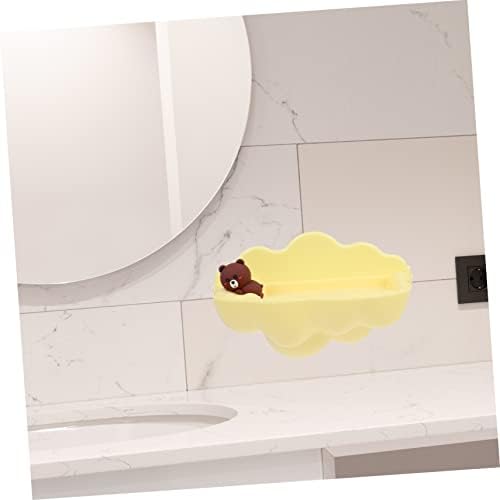 HEMOTON 3PCS קיר ענן קופסת סבון רכוב לילדים מגשי כלי עמדות כלים כיור מחזיק ספוג סבון סבון שומר קיר מחזיק