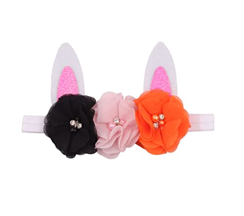 קול אופנה תינוקת של אביב פרח סרט אוזני ארנב סרט עבור פסחא צילום נסיעות פסטיבלים