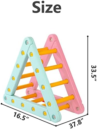 Monleelnom מטפסים על צעצועים לפעוטות 1-3 סולם משולש טיפוס פלסטי