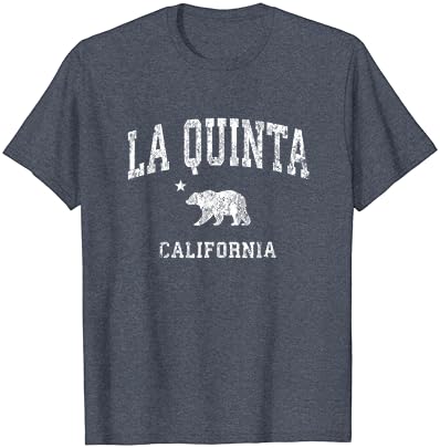 La quinta California CA וינטג 'חולצת טריקו לעיצוב ספורט במצוקה