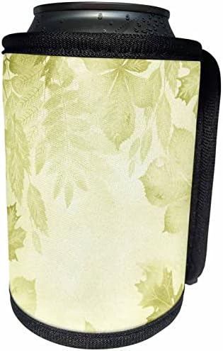 3 דרוז אן מארי באו - דפוסים - עיצוב עלים ירוק למדי - יכול לעטוף בקבוקים קיר יותר