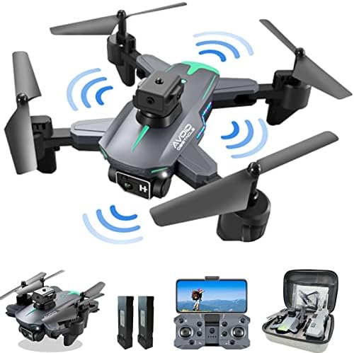 Drone Mocvoo למבוגרים לילדים מתחילים עם מצלמה כפולה 1080p, Quadcopter RC מתקפל, מתנות צעצועים לבנות בנות, 2