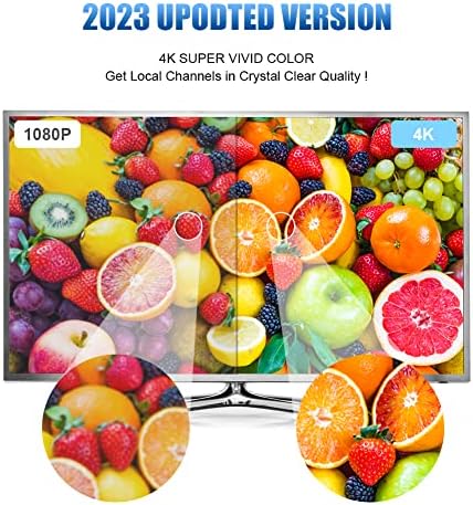 2023 אנטנת טלוויזיה לטלוויזיה חכמה - טווח 500 מיילים מוגבר דיגיטלי HDTV מקורה/חיצוני HD אנטנה - תמיכה 4K