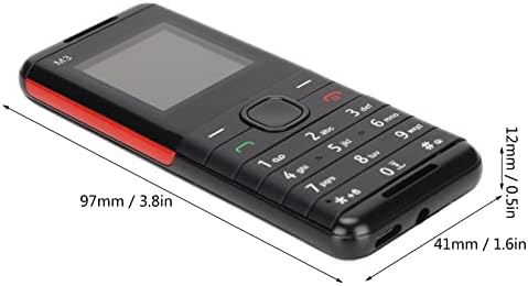 קשישים של Diyeeni לא נעולים טלפונים סלולריים, טלפון נייד של כפתור גדול 2 גרם עם מסך 1.44 אינץ