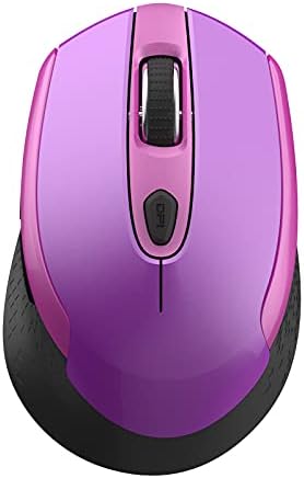 עכבר מחשב אלחוטי, 2.4 גרם עכבר אלחוטי שקט למחשב נייד, עכבר עם 6 כפתורים ו-3 מדדים מתכווננים