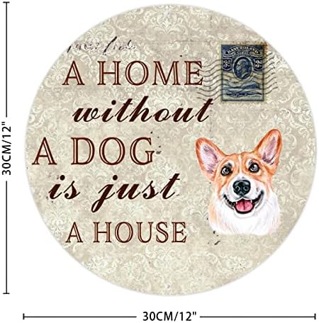 לוח כלבים מתכת מצחיק לוח בית ללא כלב הוא רק בית כלב חיות מחמד שלט חיות מחמד שלט עם כלב סרקסטי