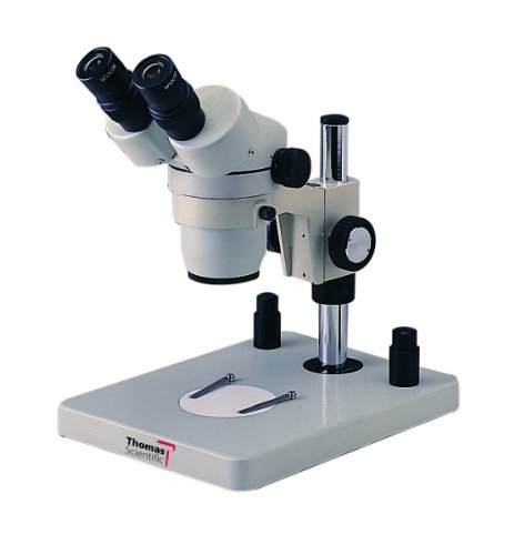 מיקרוסקופ משקפת זום סטריאו תומאס 110020060042 ט עם מעמד מוט, עינית רחבה פי 10, הגדלה פי 1.75 פי