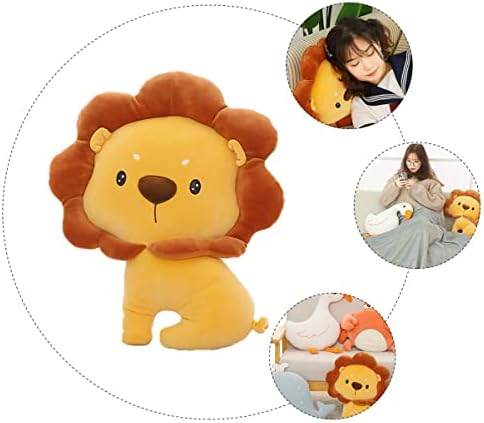 טודמומי כרית כרית כרית קישוט אריה למתנה לבעלי חיים בית לבנה זריקה קטיפה צעצועים צעצועים צלצולים פעוטות