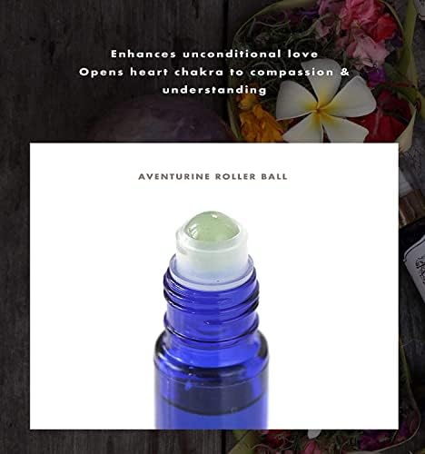 Balipura - Crystal Aura Roll On - Love Pure Naturaloil - שמנים אתרים מתמזגים עם אמזוניט, אוונטורין, ורד
