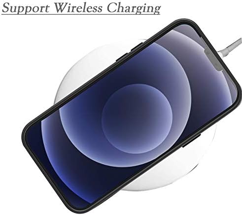 מארז unov תואם לאייפון 12 Pro Max Case עם אוצרות עיצוב פגוש סיליקון נוזלי רך ומגן רך 6.7 אינץ '