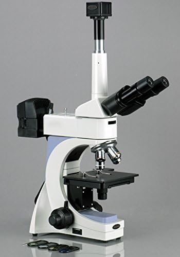 מיקרוסקופ מטלורגי טרינוקולרי אפיסקופי 400, הגדלה פי 40-640, עיניות פי 10 ופי 16, מעבה קולר, תאורת הלוגן