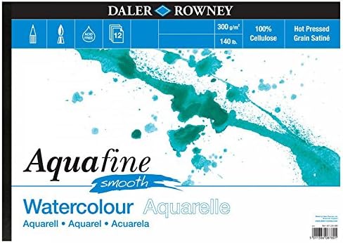 דלר רוני אקוואפין אקוורל אמנים בצבעי מים חלקה כרית A4 לחיצה חמה
