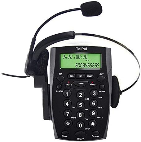 טלפאל טלפאל טלפלי אוזניות מוקד טלפוני עם אוזניות ביטול רעש מונורליות HA0021, קווי קווי קווי קווי אנלוגיים