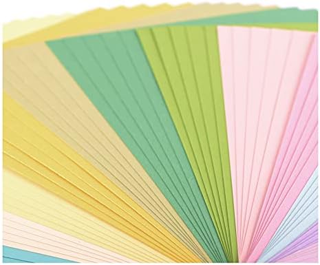 Vaessen Creative Florence נייר קרטון חלק, תערובת צבעי אביב, 216 גרם, Size A4, 60 גיליונות, לראקרים, להכנת כרטיסים,