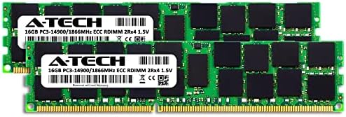 A -Tech 32GB ערכת זיכרון זיכרון זיכרון עבור HP Z800 Workstation - DDR3 1866MHz PC3-14900 ECC רשום RDIMM 2RX4