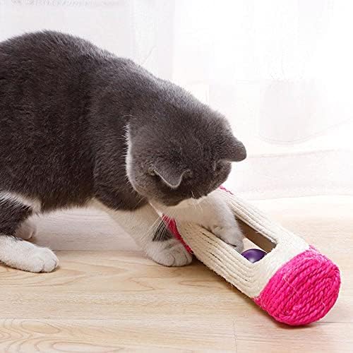 סיסל חתול צעצוע כדור מתגלגל מנהרת מסלול אינטראקטיבי חתולי גרדן מגרד לקשקש צעצועי חתול אביזרי חיות