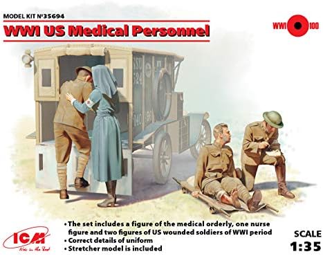 35694 אנשי רפואה אמריקאים מלחמת העולם הראשונה-סולם 1:35