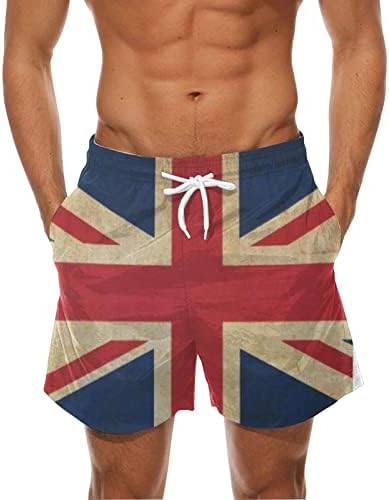 מכנסי לוח בגודל פלוס לגברים כוכבים דפסת הדפס אופנה קיץ שחייה אתלטית מכנסיים נמתחים 4 ביולי ספורט