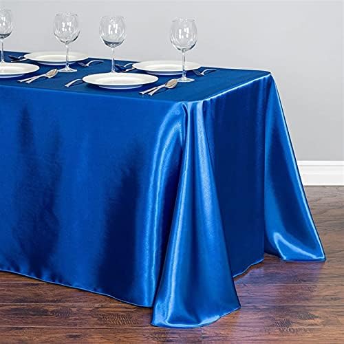 Zsfbiao שולחן סאטן בד מלבן מלבן קישוטי מסיבת חתונה כיסוי שולחן חג המולד מפות לחג המולד למסיבות האירוע