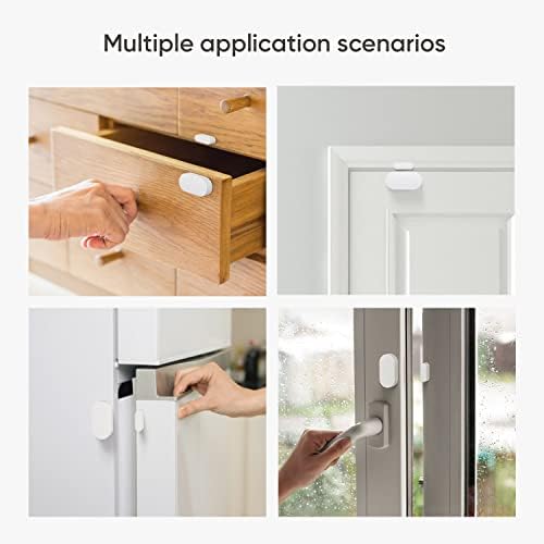חיישן דלת חכמה של TreatLife, אזעקת חיישן דלת חלון זיגבי, חיישן צור קשר לאבטחת בית, אוטומציה ביתית